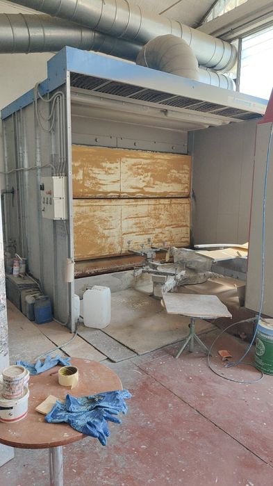 Cabina de vopsit tâmplărie 3m perdea de apa