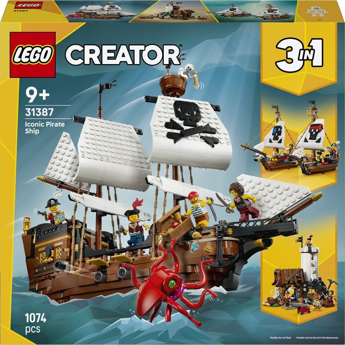 Lego 31387 Емблематичен пиратски кораб Lego creator 3в1 Lego 3in1