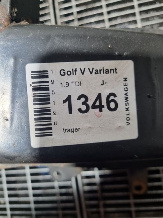 Armatura bara fata Volkswagen Golf V Variant 1.9 TDI 2007 - 2009 1896CC Automata (1346) ...