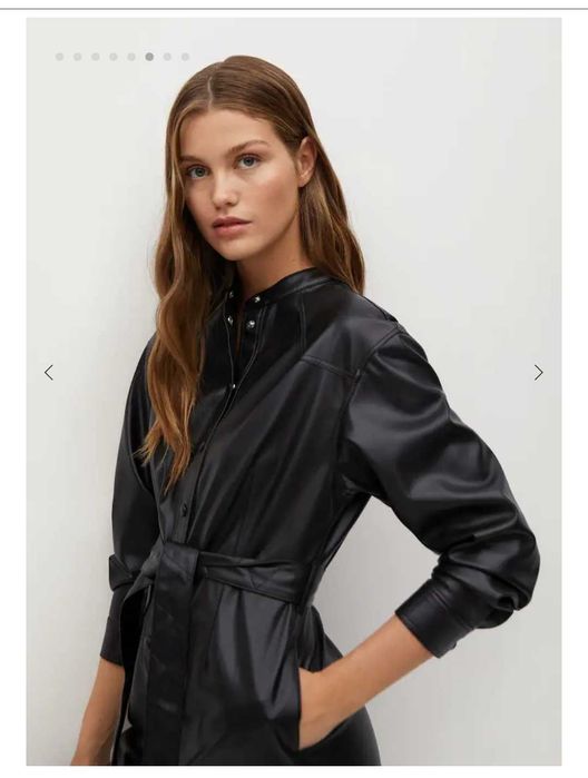 Нова кожена рокля на Mango