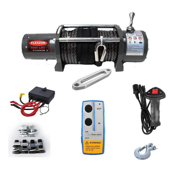 Лебедка 6000LBS, с дистанционно, 12V/24V, до 2.72 тона