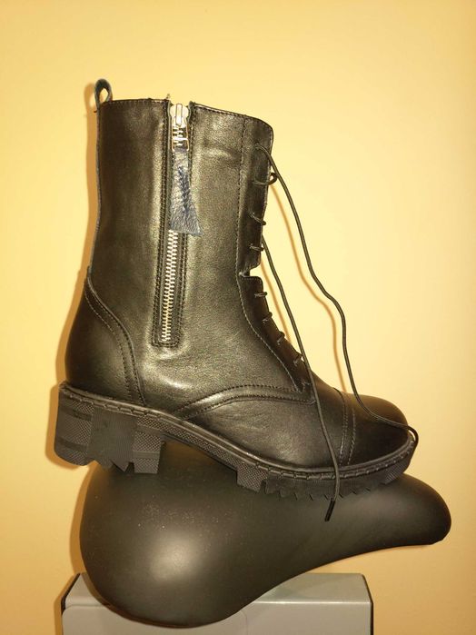 Зимни дамски боти , естествена кожа