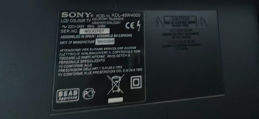 Плазменный телевизор Sony