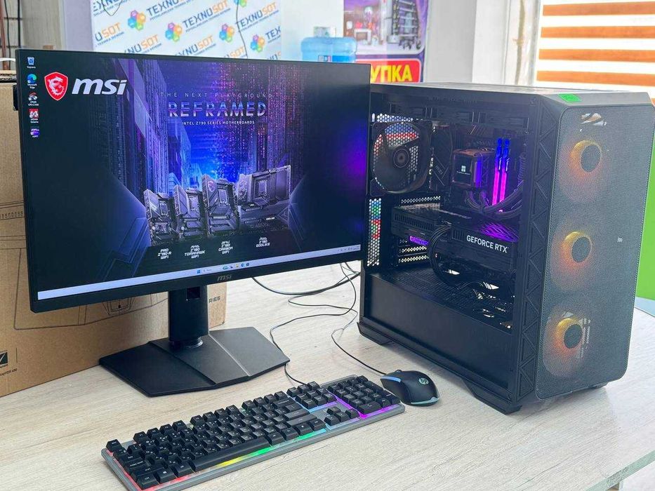Продается Мощный игровой ПК +   Бонус HP KM300F Gaming Combo