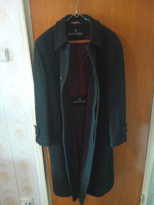 Palton bărbătesc elegant Erpateks – 80% lână, căptușeală matlasată