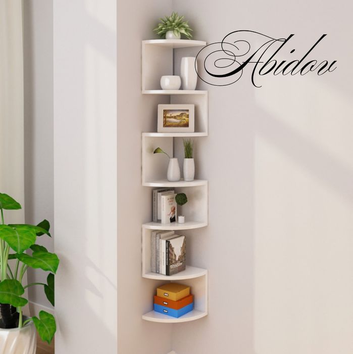 Настенные угловые полки для интерьера комнаты . Есть в наличии.