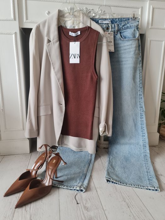 Сет, дънки,сако,топ ZARA