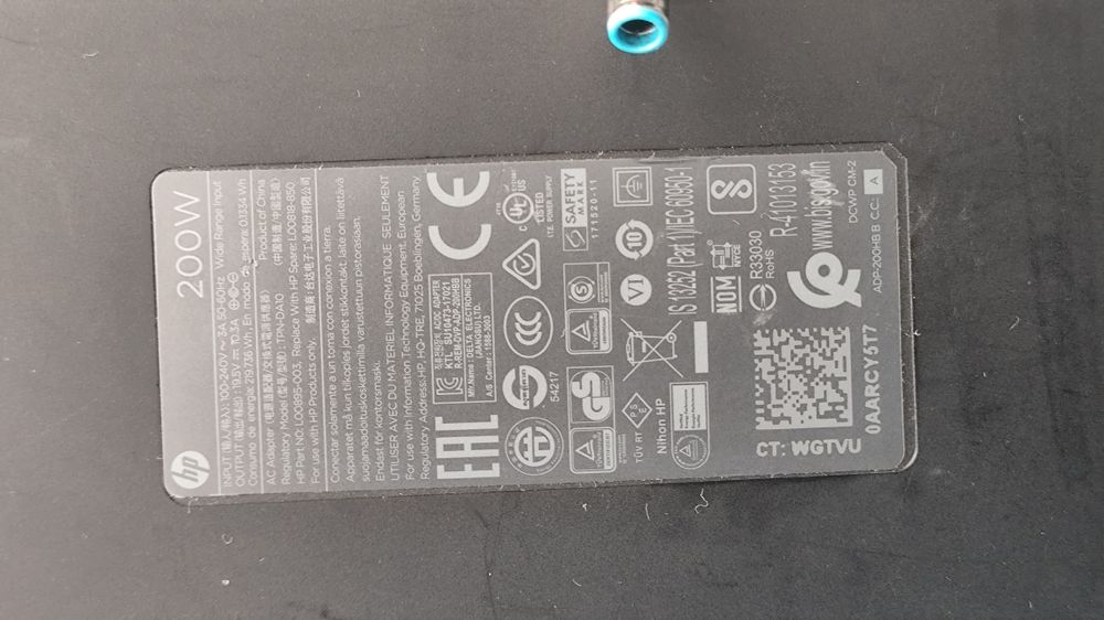 Блок питания для HP Omen 15 200w