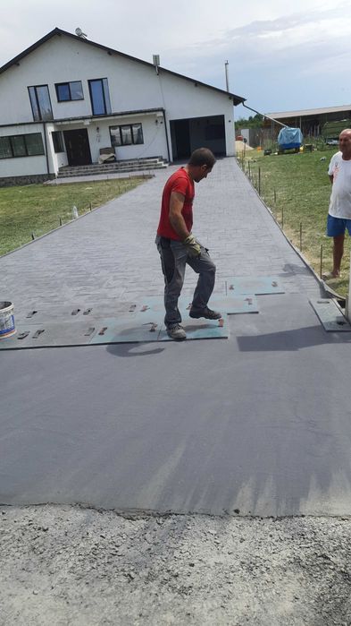 #beton amprentat# pavaj din beton