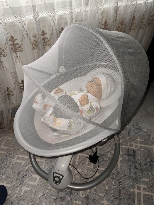 Бебешка люлка Cangaroo - Cloud, сива