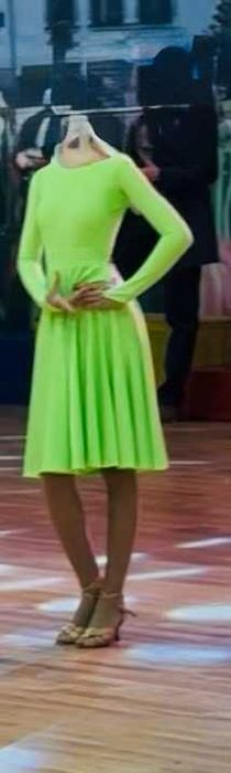 Rochie verde neon ptr. dans sportiv - 150 cm