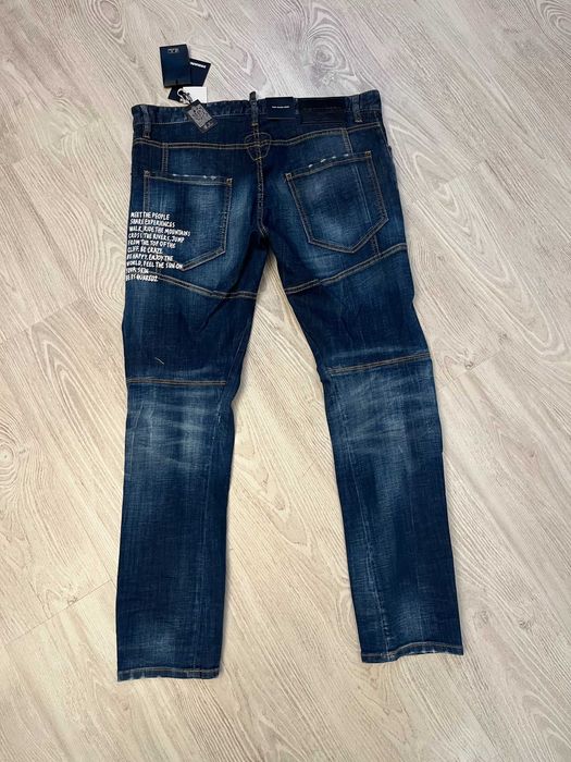 Dsquared2 blugi Tidy Biker Jean 52 italy, sau XL, retail 625 euro