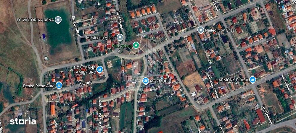 Teren intravilan de vanzare 1000 mp, ideal duplex, Sanmihaiu Roman.