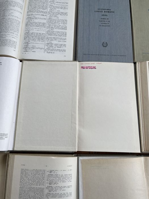 Lot de Colecție 19 Vol. - Dicționarul Limbii Române (DLR) / Ediția Tezaur a Academiei - Stare Interioară Impecabilă