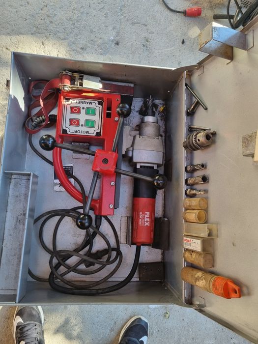 Bormasina freza,cu talpa magnetica Flex