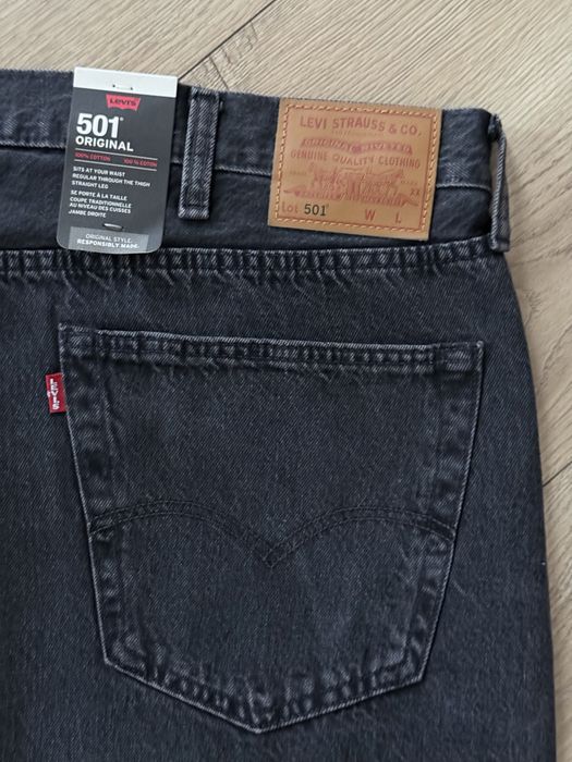 Blugi LEVIS 501 Gri Barbati | Marime 48 x 32 (Talie 126 cm)