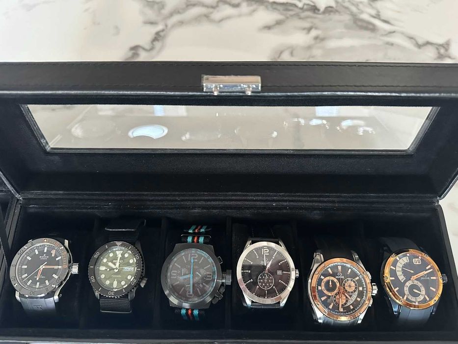ЛОТ ЧАСОВНИЦИ - Seiko, Edox, Jaguar, Poljot; LONGINES