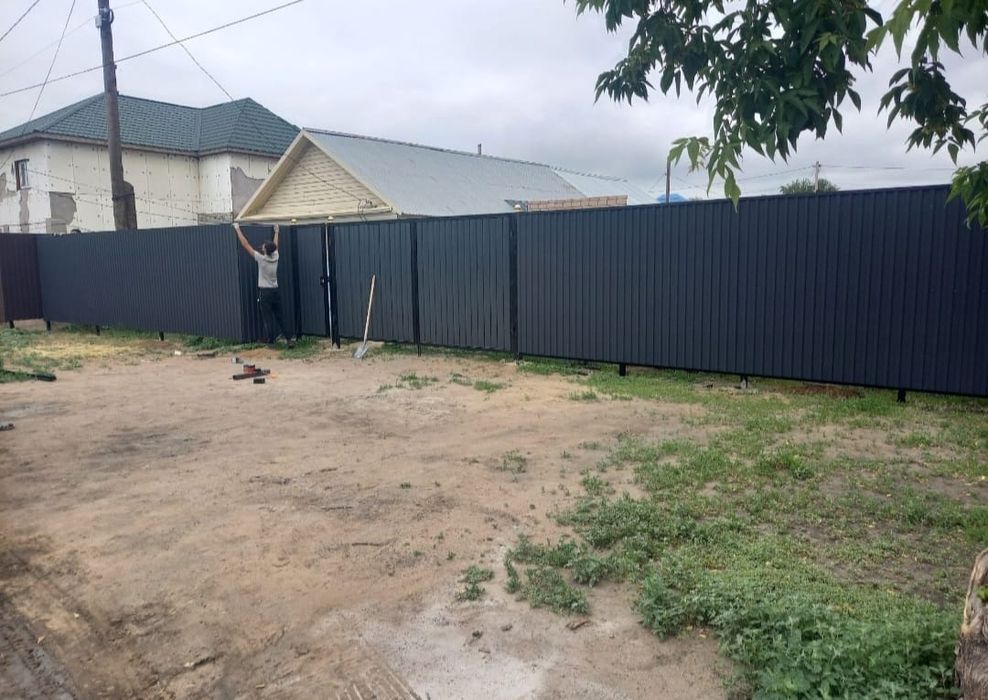 Заборы ворота перила навес