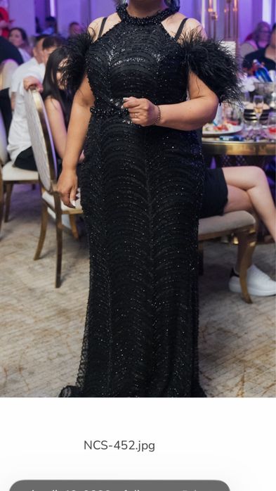 Rochie neagra  marimea 48