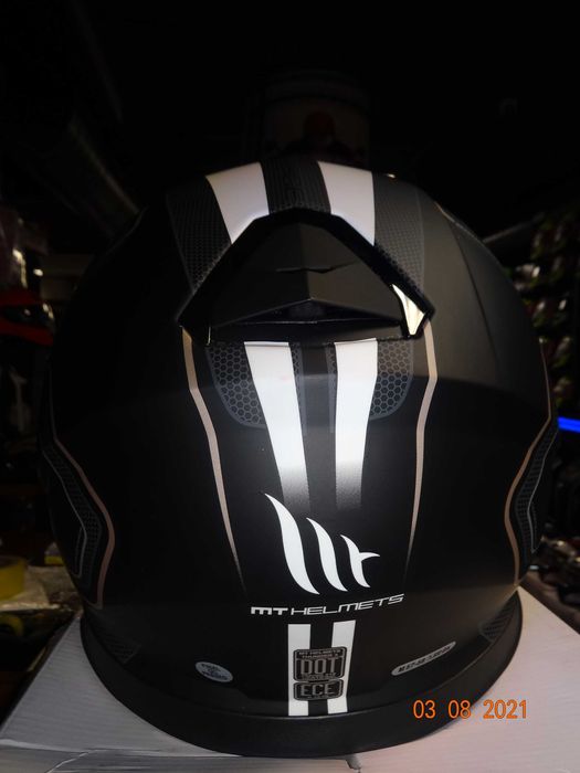 каска MT Thunder 3 SV Trace пистов мото мотор тъмни очила ПРОМО!