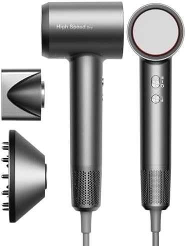 Нов Сешоар за коса с висока скорост с дифузер и концентратор магнитни приставки Бързо сушене