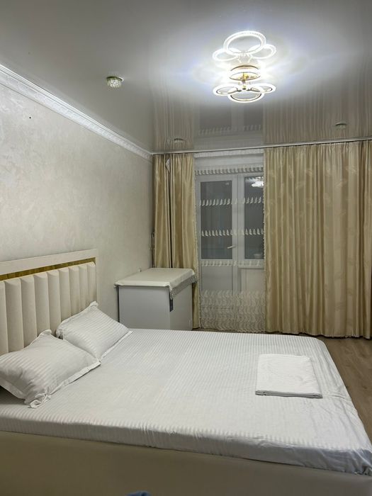 1 - Ком квартиру Почасовая.Смарт ТВ.Wi fi.  2 часа -5000т . след 1000т