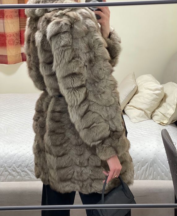 Палто естествен косъм