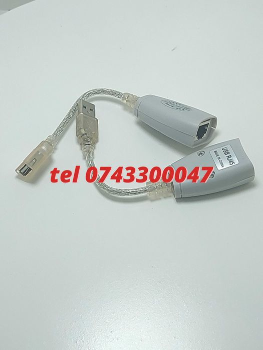 Extensie Prelungiretor Usb Prin Cablu Retea Rj45 Usb Lan Mama  T