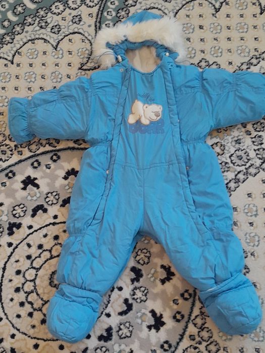 детский комбинезоны и шубка