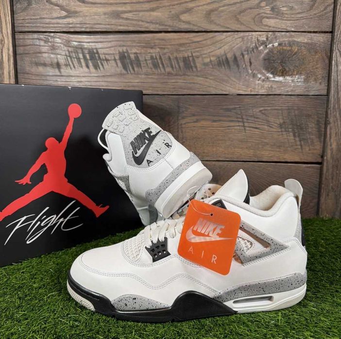 *ULTIMELE STOCURI* Air Jordan 4 White Cement 36-46 [Livrare Verificare