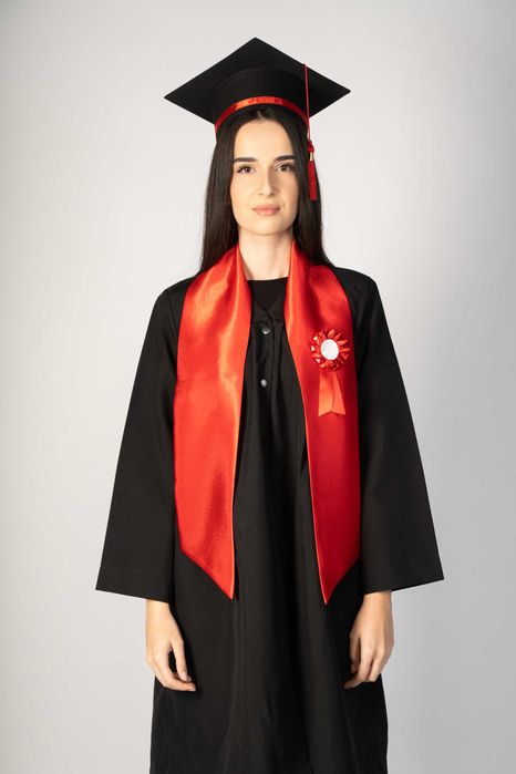 Toca, Esarfa si Cocarda, Set Nepersonalizat, Rosu, Liceu, Facultate