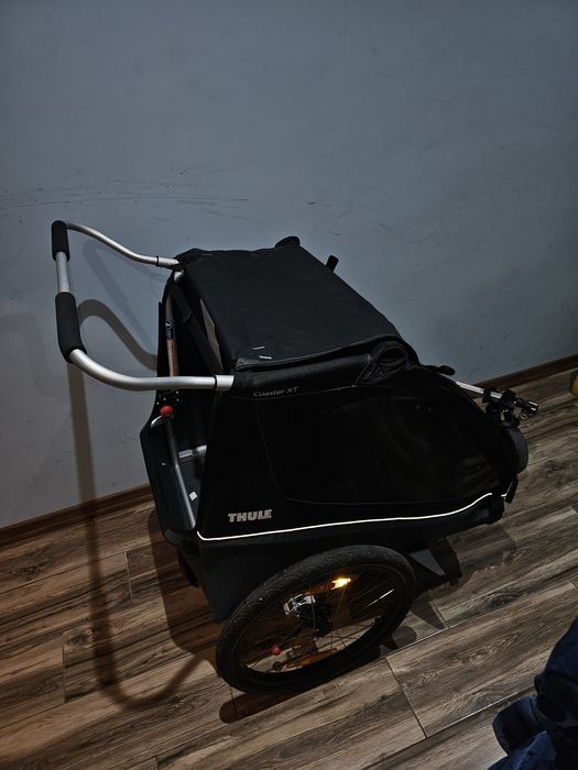Thule Coaster XT – за две деца, Вело ремарке+детска количка