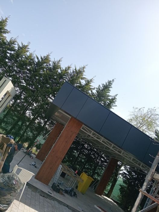 Fațada ventilată placate cu bond ,hpl , ceramica , fibrociment