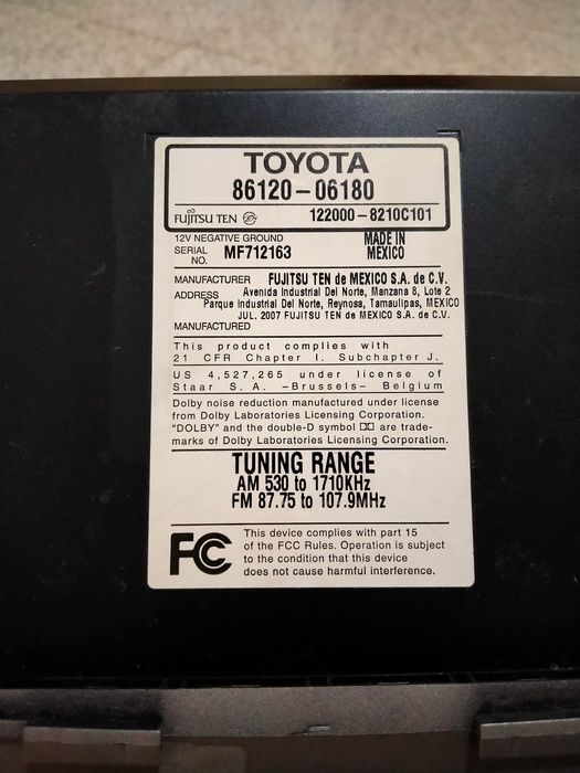 Автомагнитола на 40-CAMRY.