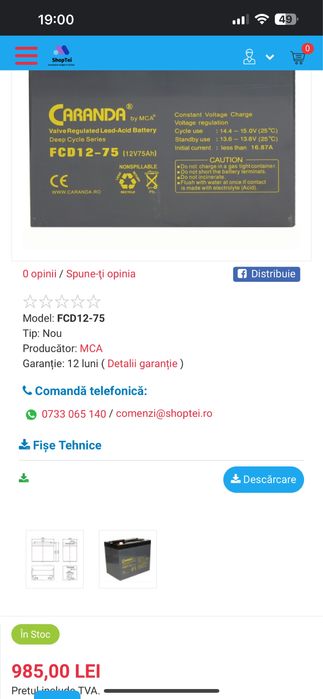 Baterii  Caranda  ,panouri solare,invertoare etc!!