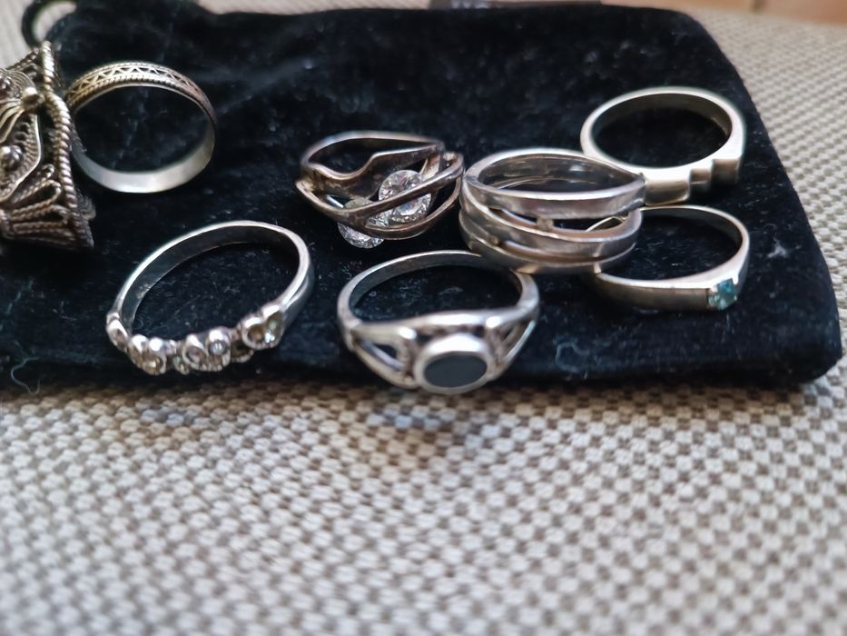 Сребърни неща, висулки,  пръстени
