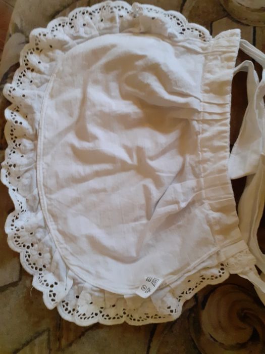 Sorțuleț alb de bumbac 33 cm / 25 cm