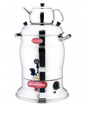 Электрический самовар для чая Işıkgaz Silver 7-10л