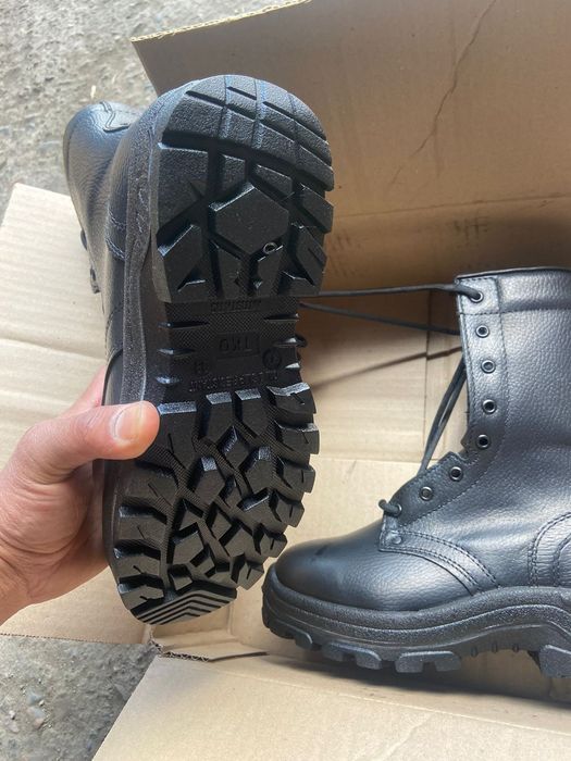 Кожаные берцы гелевые подошвы