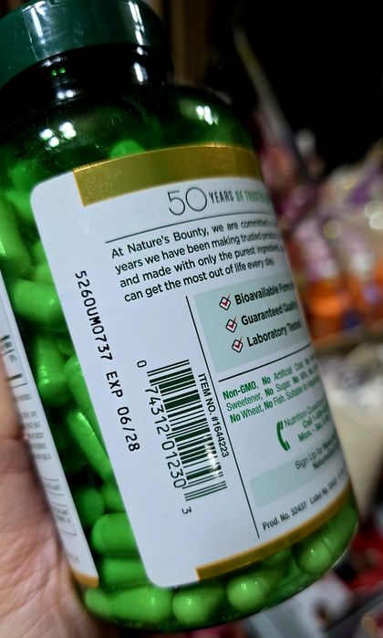 ДОСТАВКИ НЕТ Nature's Bounty 180шт 300 000 Made in USA