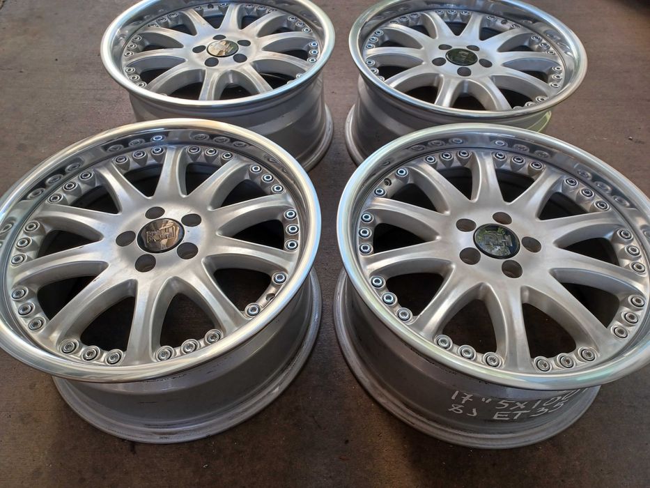 4 бр. алуминиеви джанти RH 17'' 5x100 , централен отвор 64.1, ET35, 8J