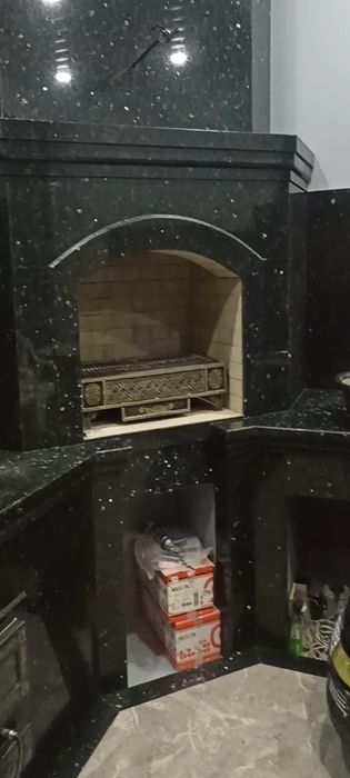 Летняя кухня с очагом под ключ.