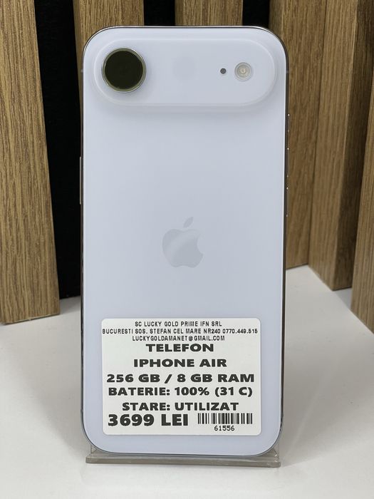 Iphone Air 256Gb 100% bat (31 cicluri) Garantie / Factura #61556