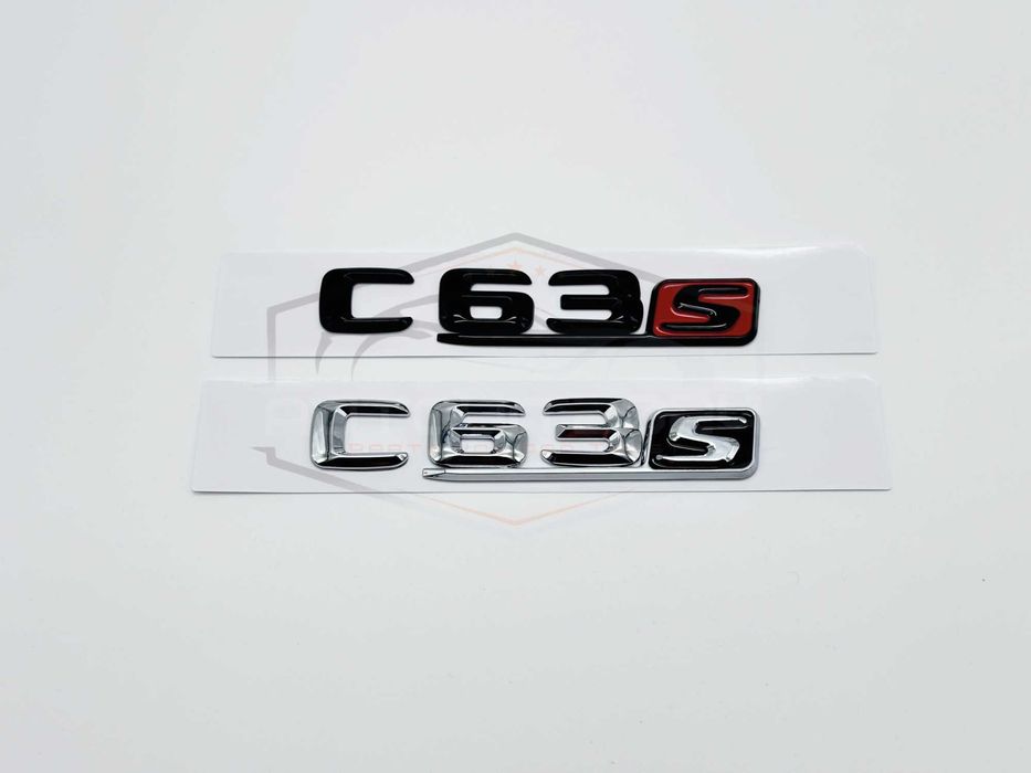 Mercedes C63 S – емблема бадж надписи
