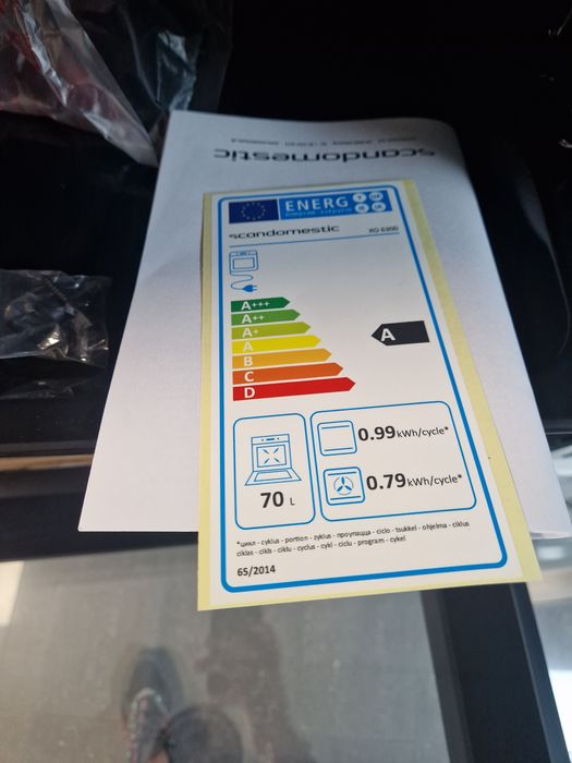 Фурна за вграждане Scandomistic 70 литра Нова