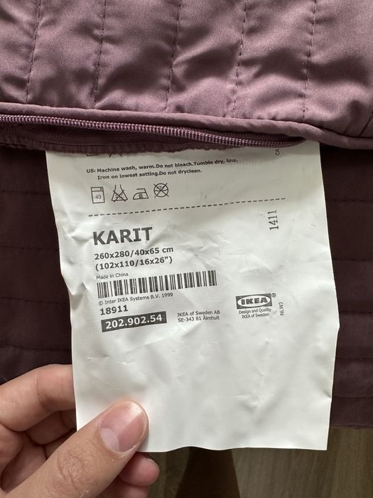 Покрывало и наволочки Ikea