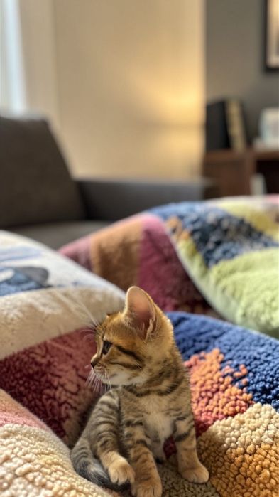 Малка снежна бенгалка 8 седмична