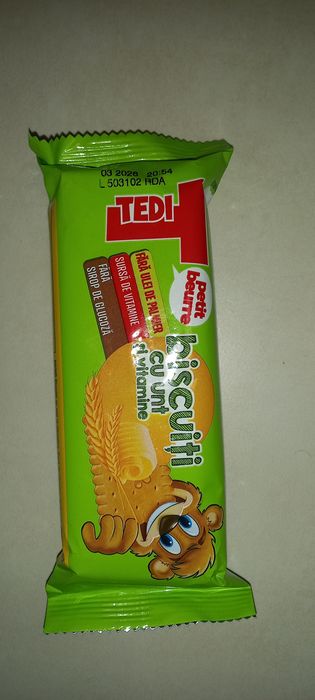 Biscuiti cu unt Tedi, 50 gr