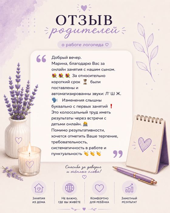 Услуги логопеда