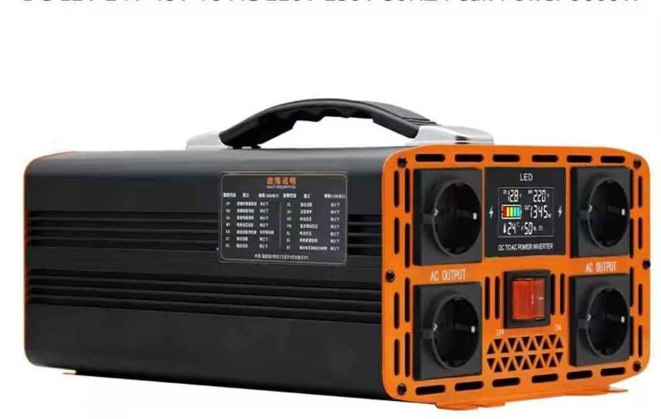 Invertor 220V/4000W sinus pur 4 prize 12V sau 24V